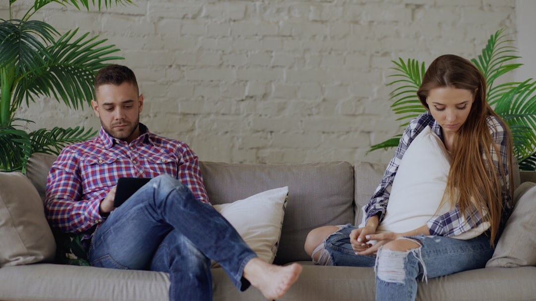 couple talking calmly