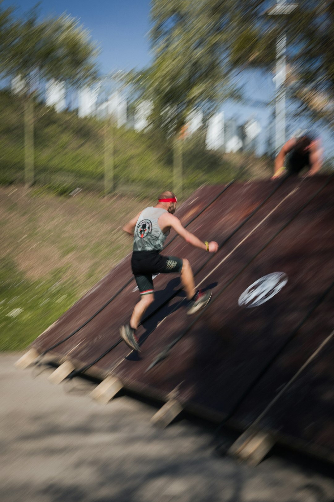 person overcoming obstacle